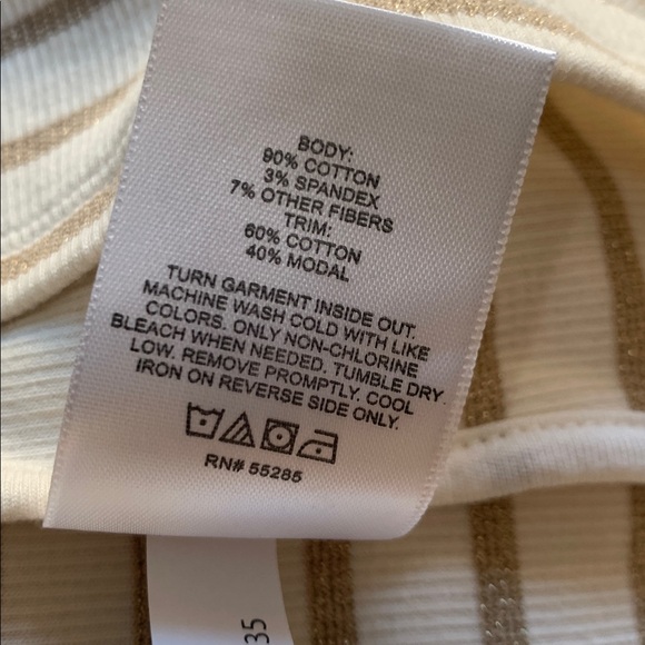 EXPRESS Metallic Striped Puff Sleeve Statement Chic Wrap Top Size XS - Picture 9 of 9